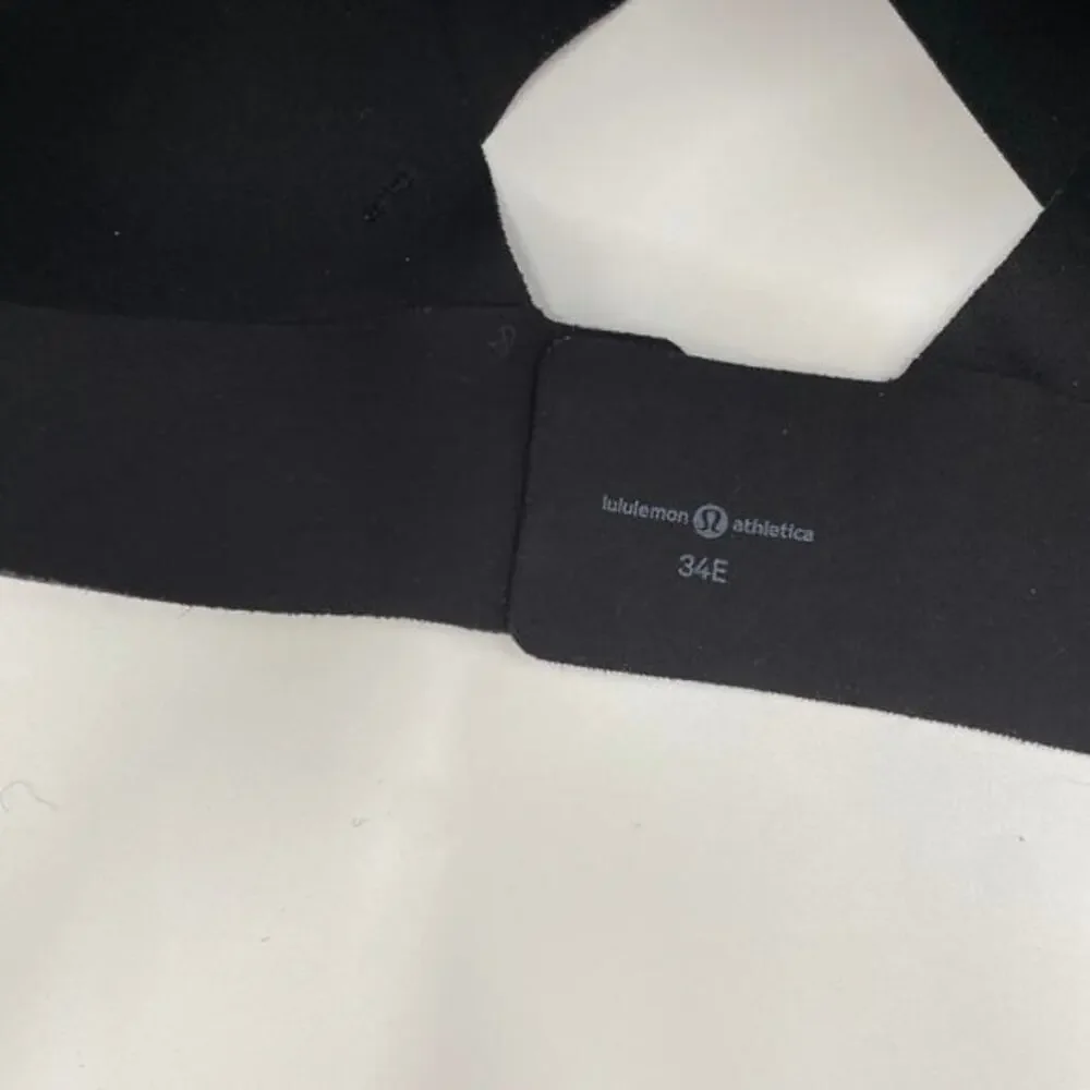 Lululemon Enlite Bra Black‎ High Support Ultralu Criss Cross Weave Run